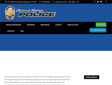 Tablet Screenshot of glenwoodpolice.com